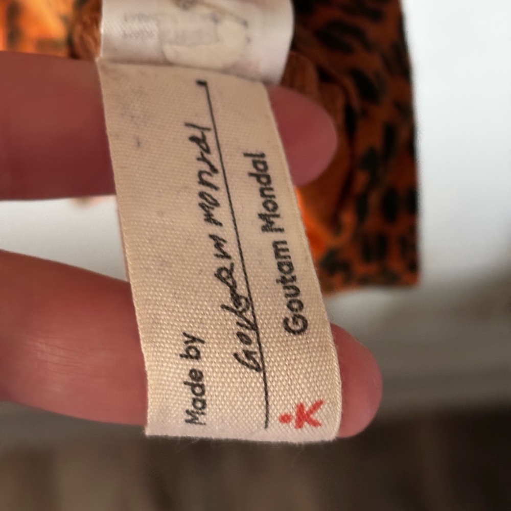 Known Supply | Animal Print Babydoll Dress | Organic Cotton | L - Picture 8 of 12